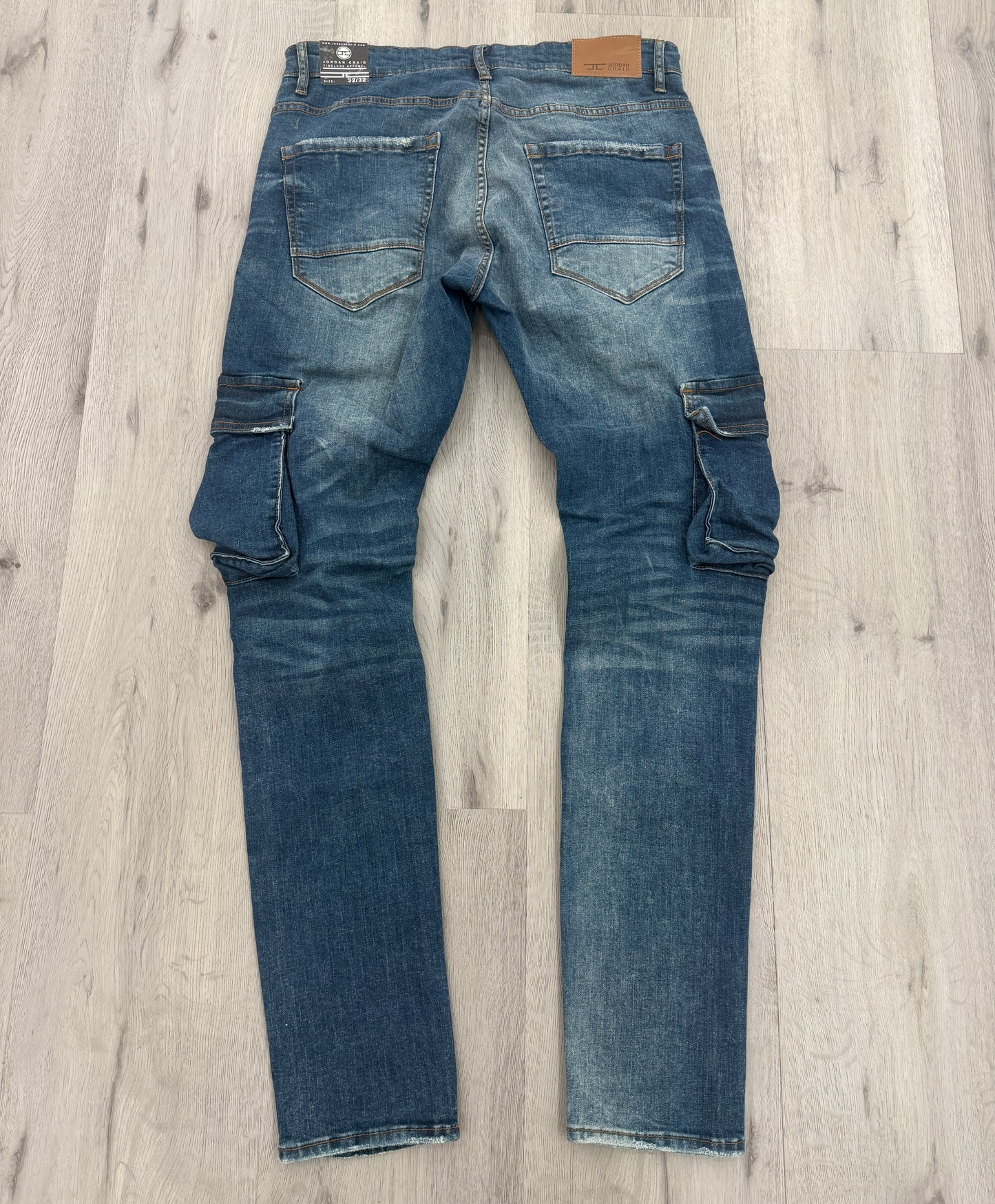 Jordan Craig Denim w/ Cargo Pockets Slim Taper Fit Jeans (Vintage Wash)
