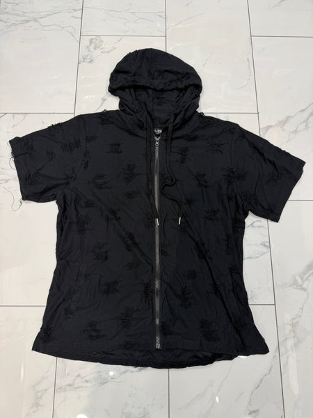 Dstrkt Ripped and Distressed Lightweight Hoody U