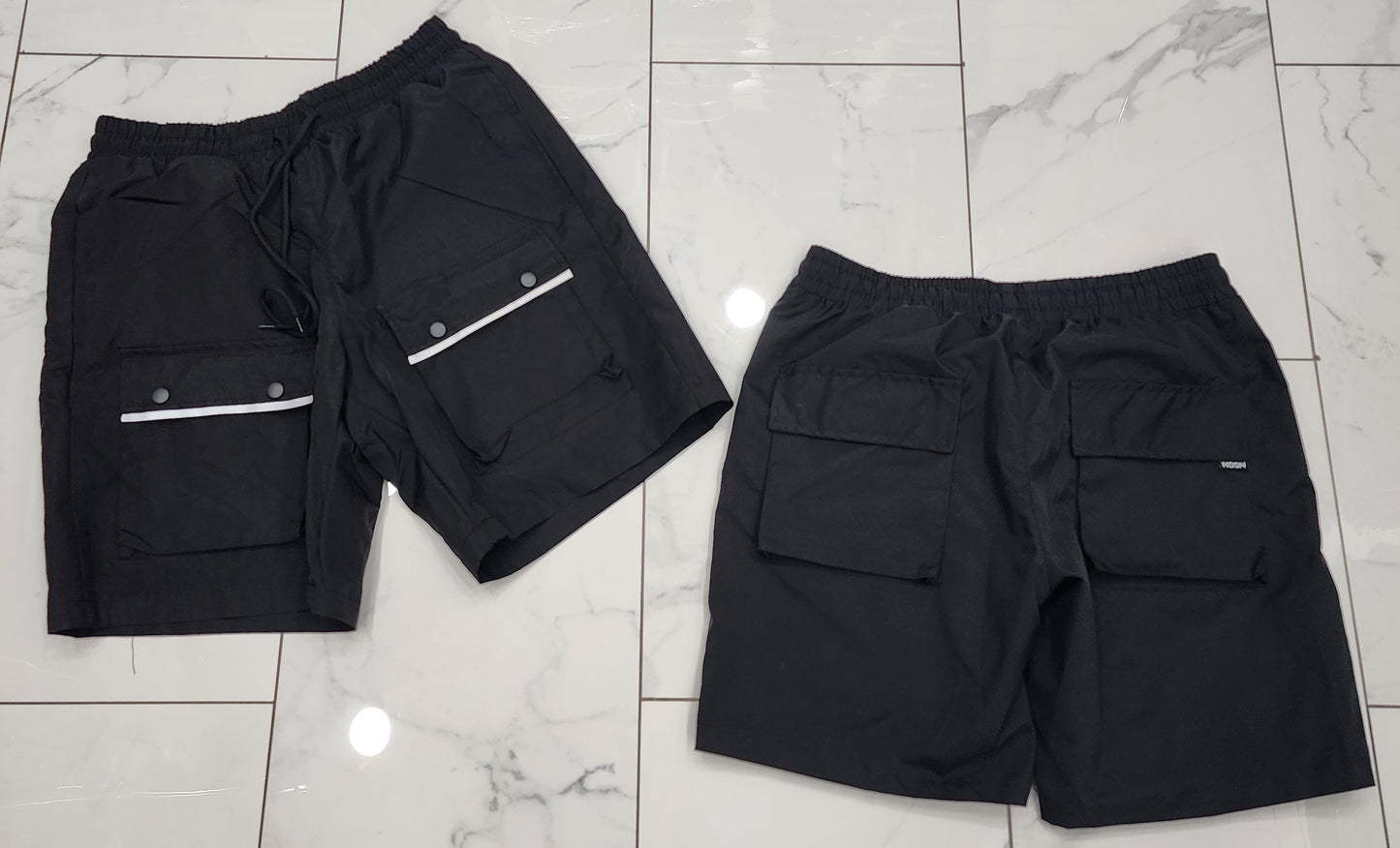 Hudson Nylon Cargo Shorts (Black) U