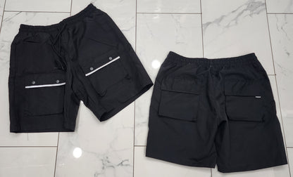 Hudson Nylon Cargo Shorts (Black) U