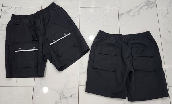 Hudson Nylon Cargo Shorts (Black) U