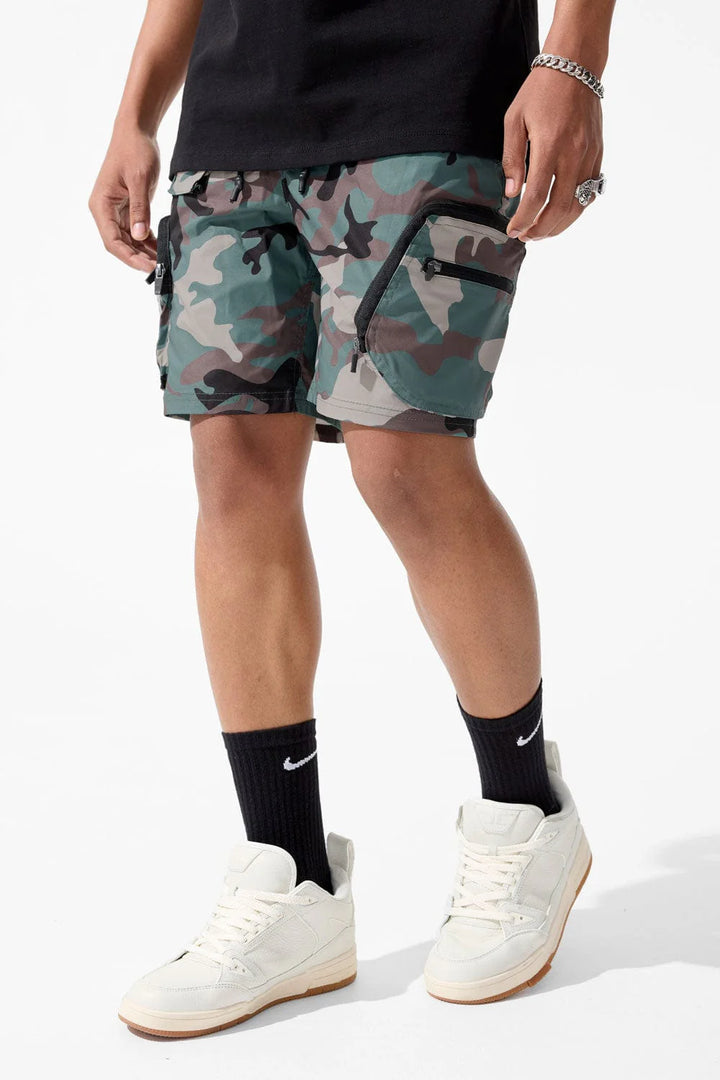 Jordan Craig Retro Altitude Cargo Nylon Shorts (Vintage Camo)