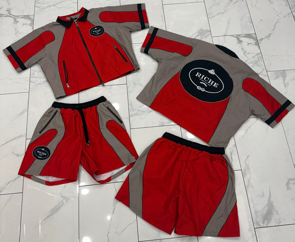 Vie Riche Nylon Biker Jacket Set U