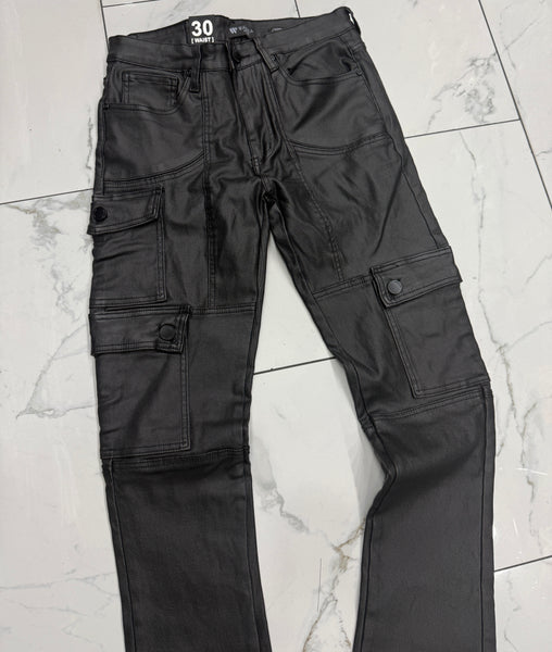 Waimea Stacked Waxed Cargo Jeans