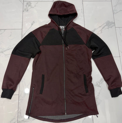 RS7 Burgundy Elongated Hoody U