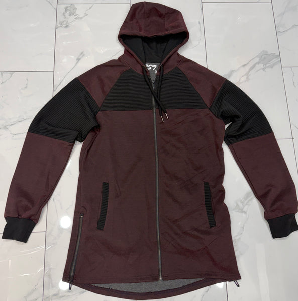 RS7 Burgundy Elongated Hoody U