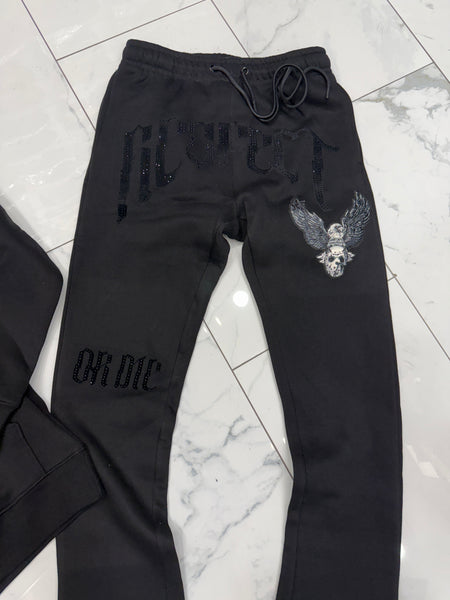 Roku Respect Or Die Stacked Fit Sweatsuit
