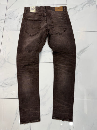 Jordan Craig Sean Fit Slim Fit Tapered Brown Jeans
