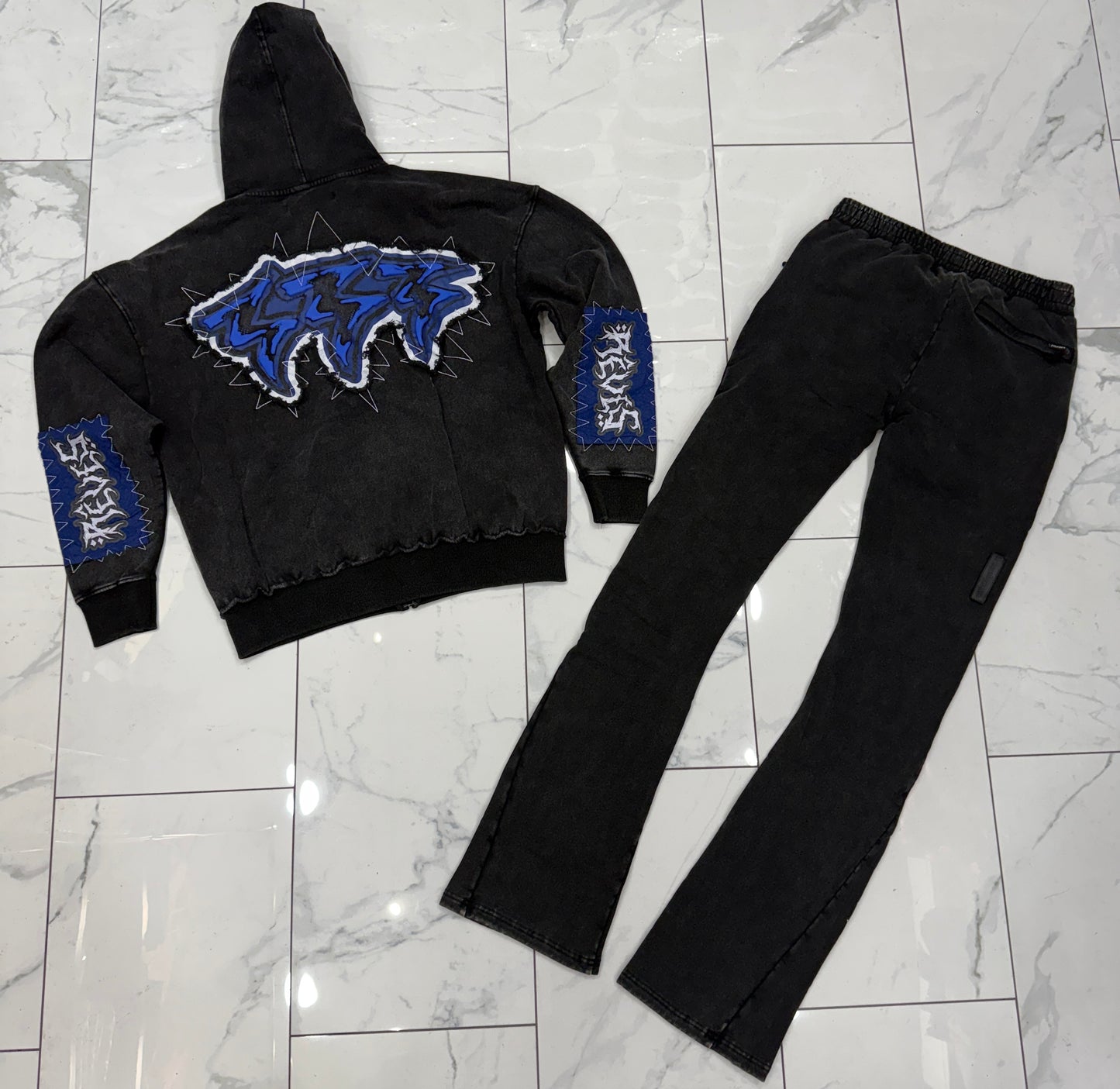 Hudson Patch Zip Stacked Fit Sweatsuit U