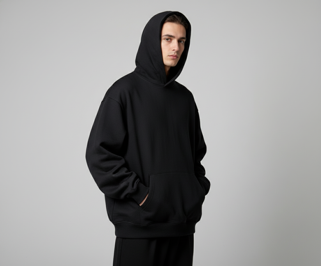 My Favorite French Terry Hoody (Black) U