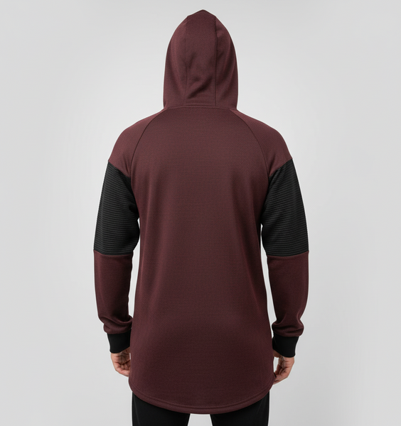 RS7 Burgundy Elongated Hoody U