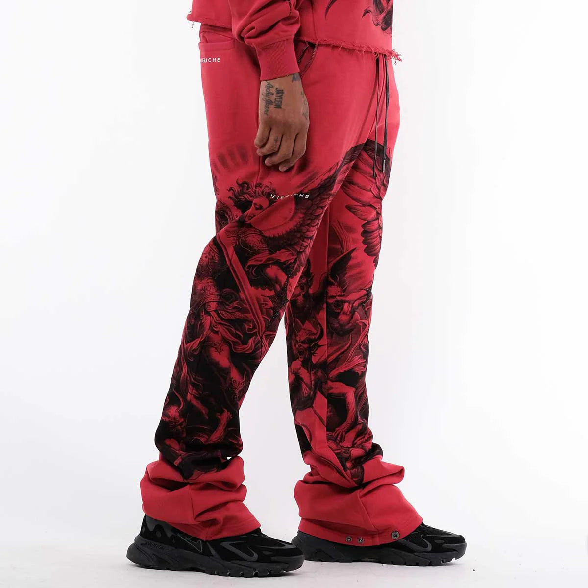 Vie Riche Arc Angel Crewneck Sweatsuit (Burgundy) U