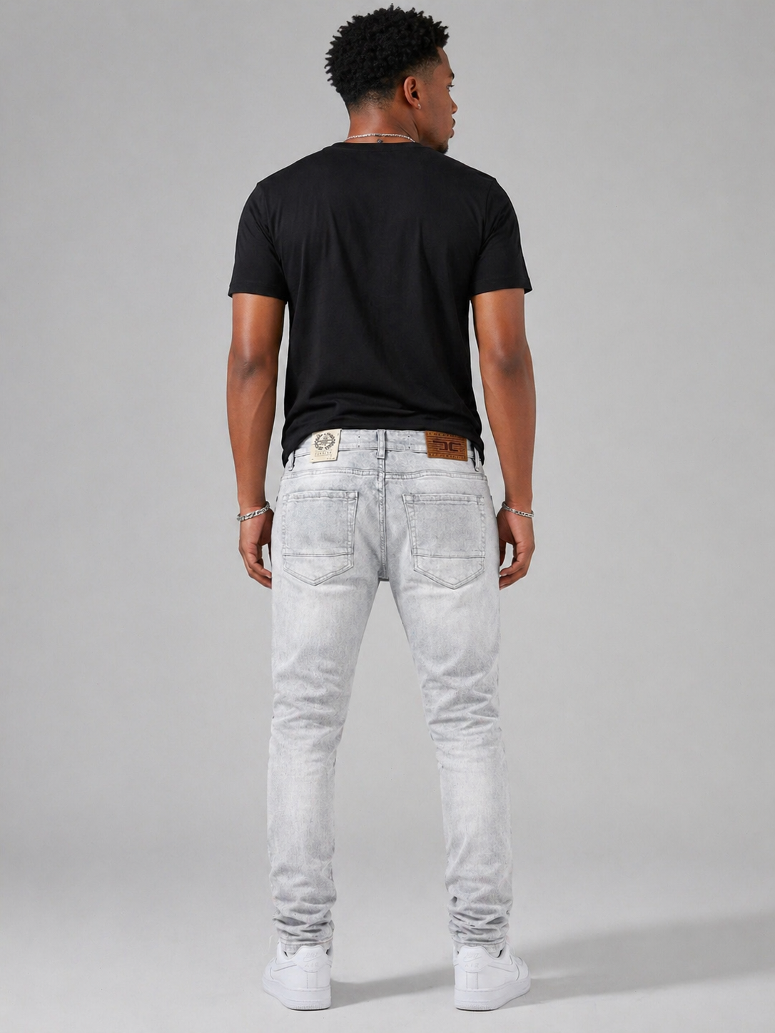 Jordan Craig Ross Fit Skinny Fit Jeans (Arctic Grey)