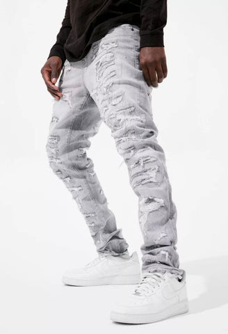 Jordan Craig Sean Fit Frankenstein Denim Jeans Cement Wash