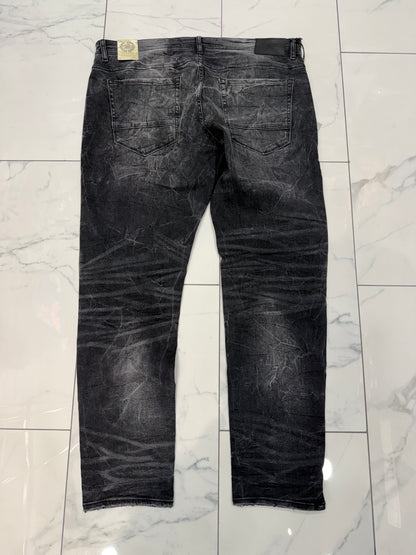 Jordan Craig Sean Fit Slim Fit Super Stretch Tapered Black Shadow Jeans