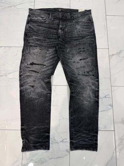 Jordan Craig Sean Fit Slim Fit Super Stretch Tapered Black Shadow Jeans