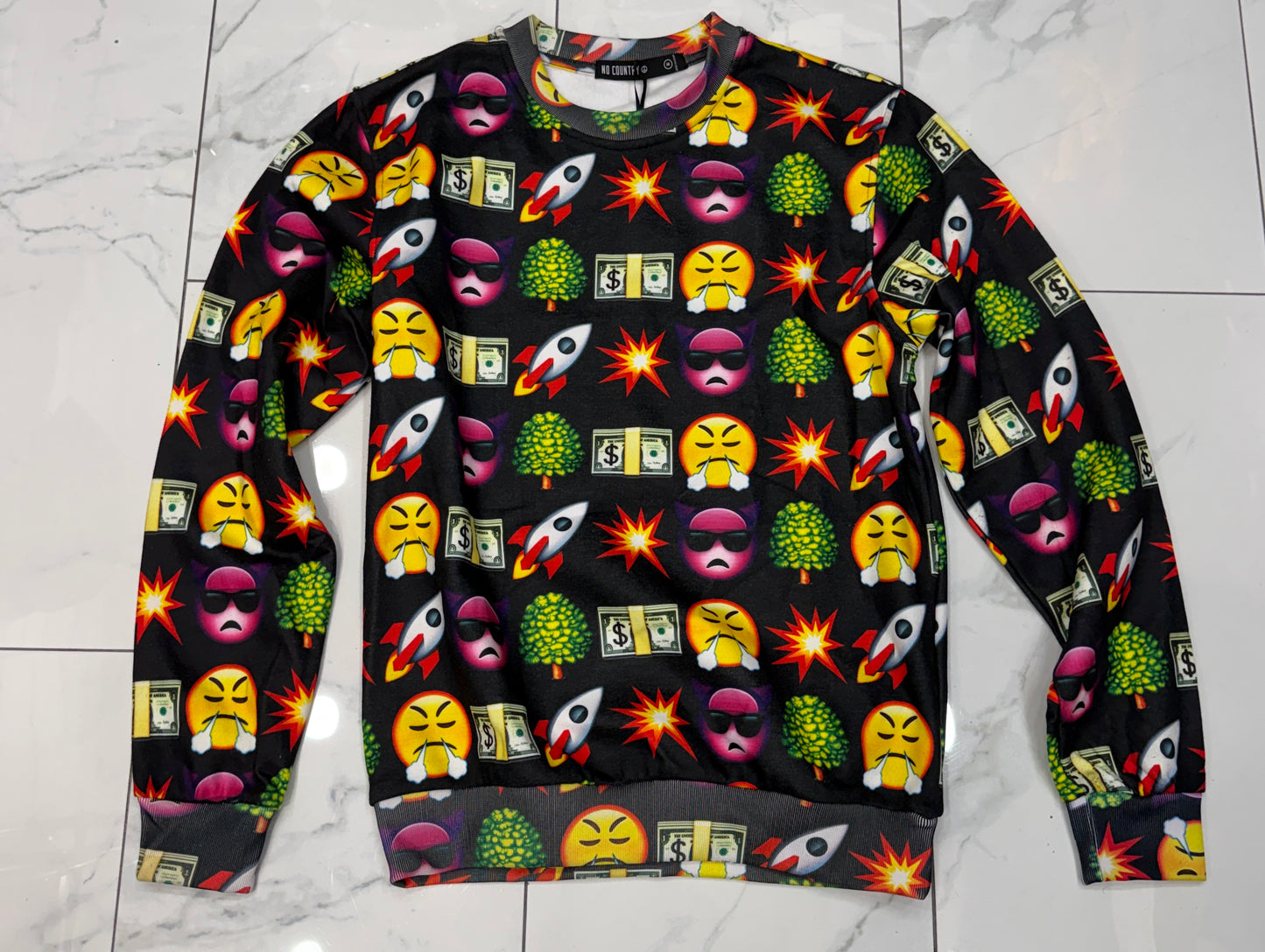 Hudson Emojis Allover Sweatshirt U