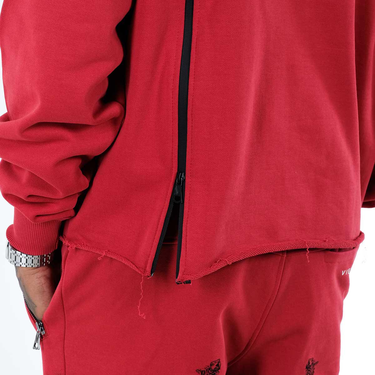 Vie Riche Arc Angel Crewneck Sweatsuit (Burgundy) U
