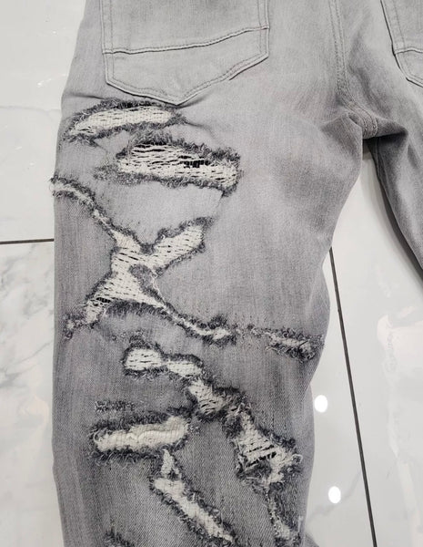 Jordan Craig Sean Fit Frankenstein Denim Jeans Cement Wash