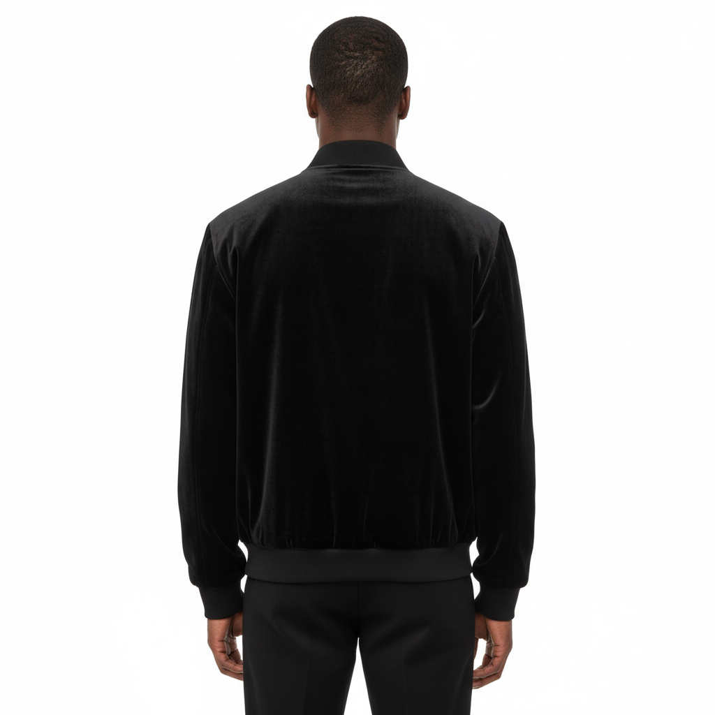 Solid Velour Jacket (Black) U