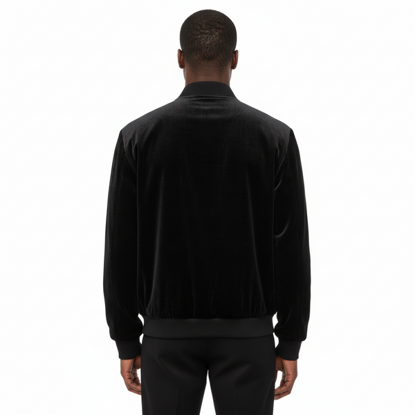 Solid Velour Jacket (Black) U