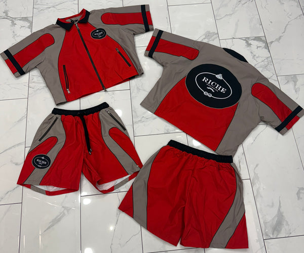 Vie Riche Nylon Biker Jacket Set U