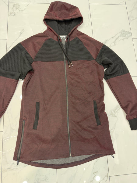 RS7 Burgundy Elongated Hoody U