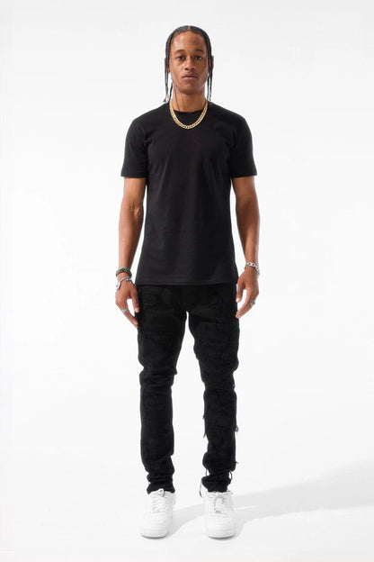 Jordan Craig Sean Fit Gladiator Jet Black Denim Jeans U