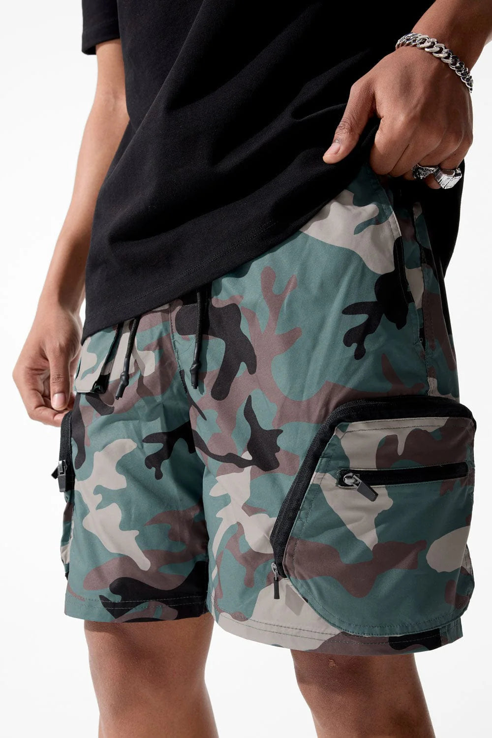 Jordan Craig Retro Altitude Cargo Nylon Shorts (Vintage Camo)