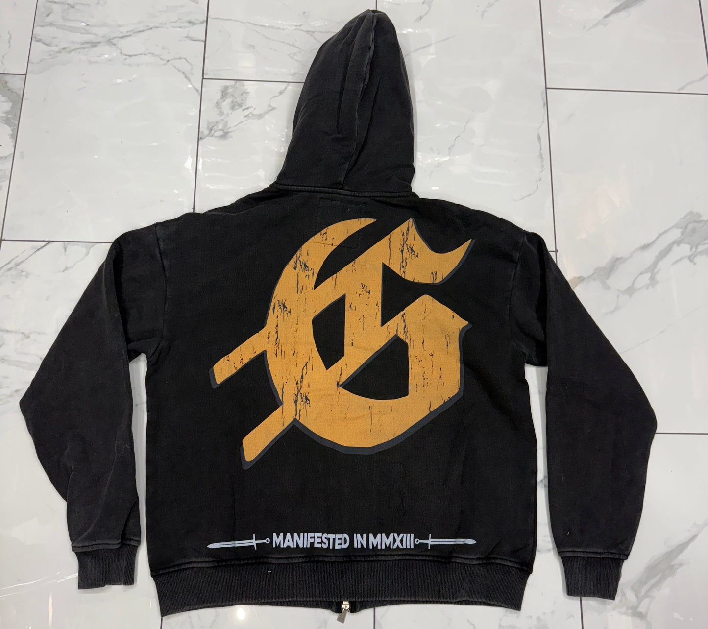 Godspeed Chrome Liberty Zip Up Hoodie (Black Wash)