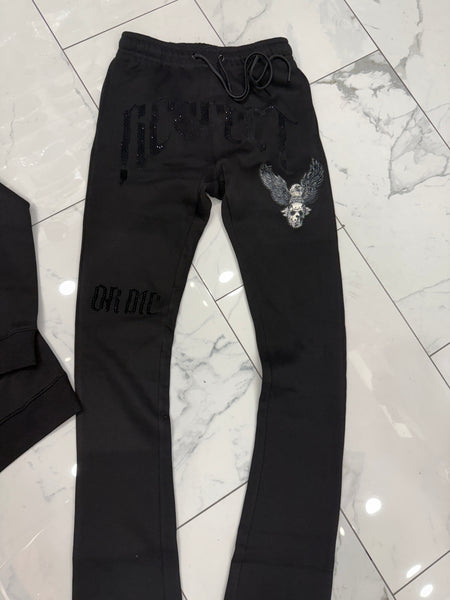 Roku Respect Or Die Stacked Fit Sweatsuit