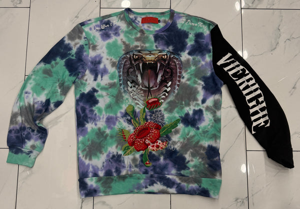 Vie Riche Tye Dye Snake Bite Crewneck U