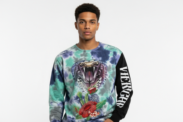 Vie Riche Tye Dye Snake Bite Crewneck U