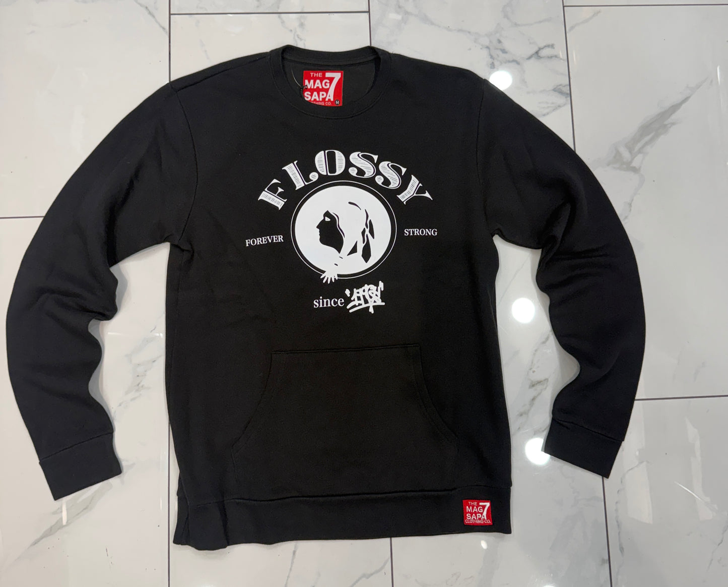 The Mag Seven Sapa Black Flossy Crewneck U