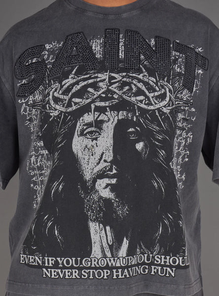 NME Grey Washed Saint Tee