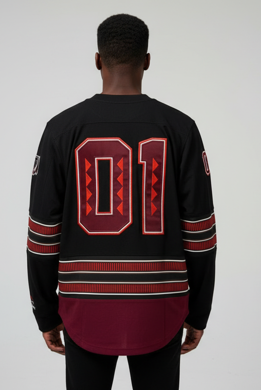 Native Borne Long Sleeve Varsity Tee U