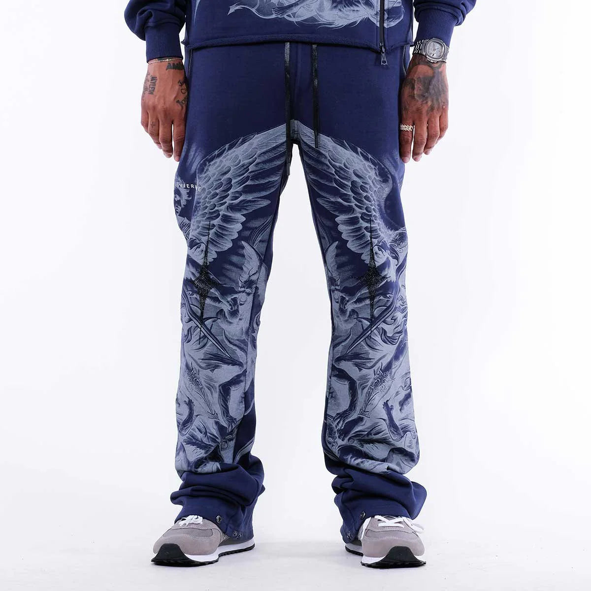 Vie Riche Arc Angel Crewneck Sweatsuit (Navy) U