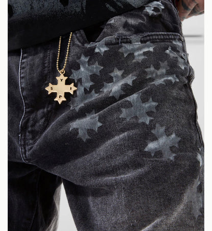 Jordan Craig x See You in Paradise Skinny Stacked Jeans (Black Shadow)