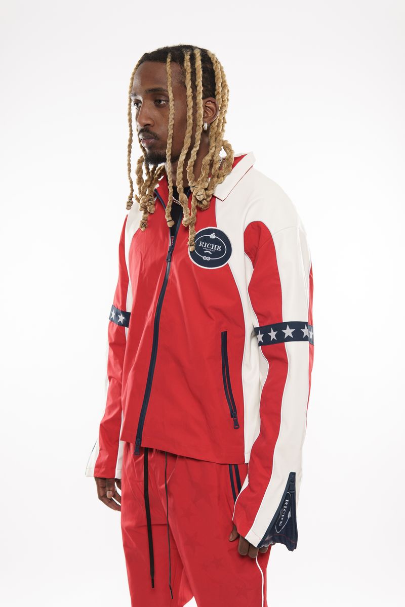 Vie Riche Star Studded Nylon Jacket Stacked Set U