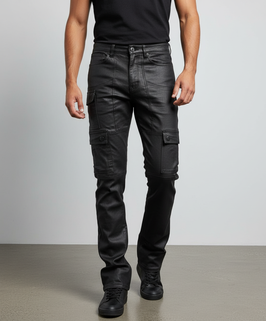 Waimea Stacked Waxed Cargo Jeans