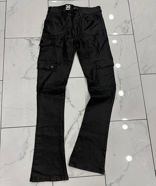 Waimea Stacked Waxed Cargo Jeans