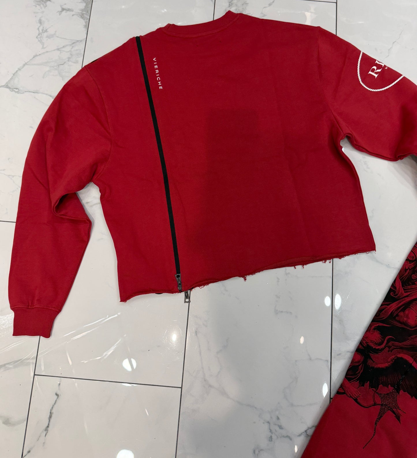 Vie Riche Arc Angel Crewneck Sweatsuit (Burgundy) U