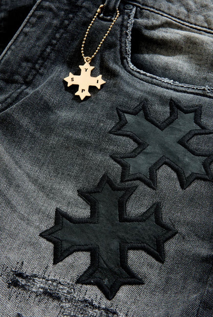 Jordan Craig x See You in Paradise Super Skinny Stacked Eden Jeans (Black Shadow)