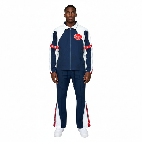 Vie Riche Star Studded Nylon Jacket Stacked Set U