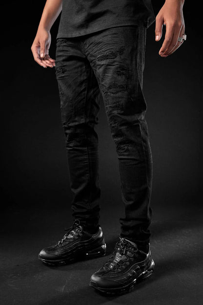 Jordan Craig Tribeca Ross Fit Skinny Fit Jeans (Black)