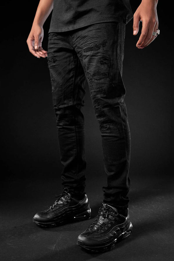 Jordan Craig Tribeca Ross Fit Skinny Fit Jeans (Black)