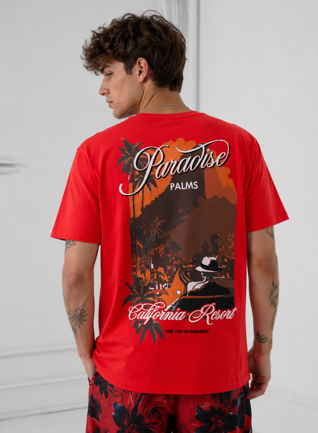 Jordan Craig x See You In Paradise Graphic Paradise Palms T-Shirt (Chicago)