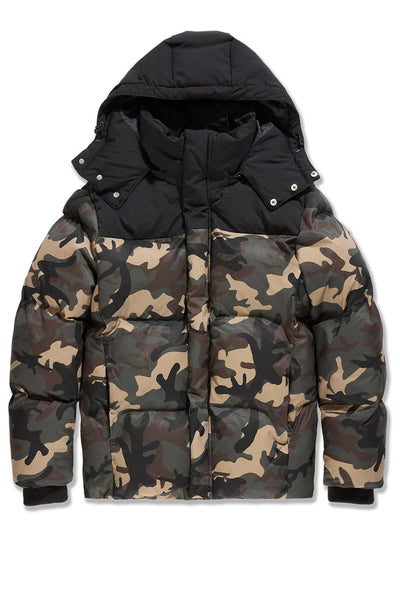 Jordan Craig Jackson Heights Woodland Camo Puffer Jacket w/Removable Hood