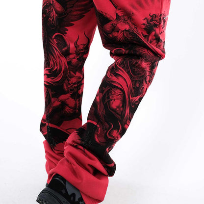 Vie Riche Arc Angel Crewneck Sweatsuit (Burgundy) U