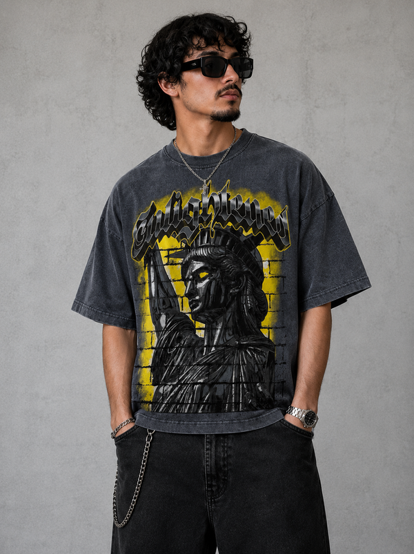 Chosen Liberty Shadow Vintage Wash Graphic Boxy T-Shirt